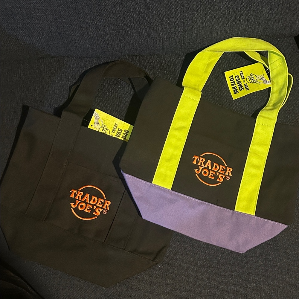 2 Trader Joe's Limited Edition Mini Tote Bags - NWT